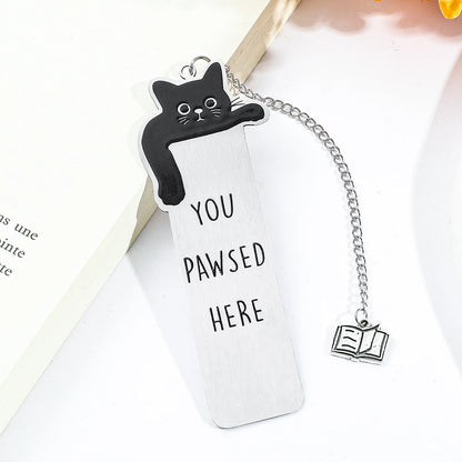 Silver Paws™ Stainless Steel Cat Bookmark