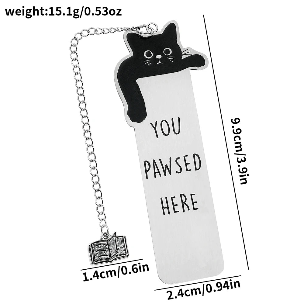 Silver Paws™ Stainless Steel Cat Bookmark